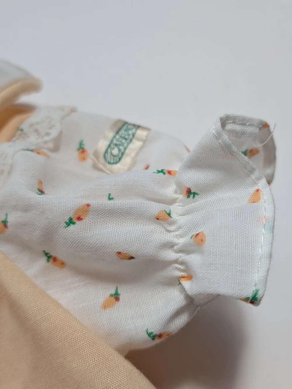 Vtg Cabbage Patch Kids Doll Clothes PreemieDress&Bloomers 8A(P) PeachRosebud CPK